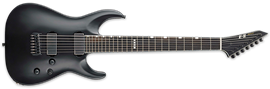 ESP E-II Horizon NT-7B Hipshot Black Satin 7-String Electric Guitar  